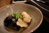 鯛の天ぷらと揚げ茄子