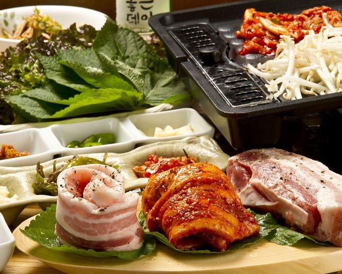 サムギョプサル 韓国料理専門店 さらんばん なんば 難波 居酒屋 ぐるなび