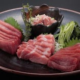 板前本まぐろ刺盛り Assorted Tuna Sashimi