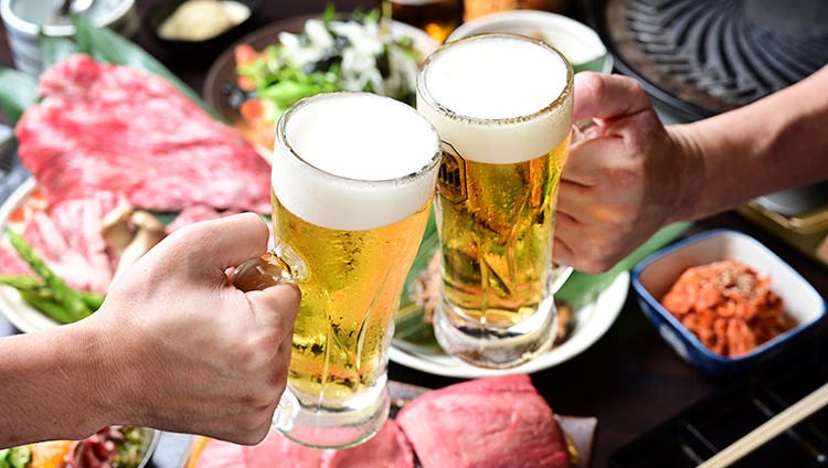 生ビールやハイボールなど、お肉に合うお酒を豊富にご用意！