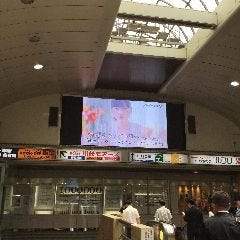 川崎駅東口へでて、エスカレーターを降ります