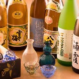 日本酒、焼酎など銘酒を各種取り揃え。料理に合せてご堪能下さい