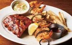 BBQリブ＆串焼きシュリンプ