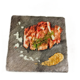 スペイン産赤豚ロースの香草パン粉焼き/Spanish red pork loin grilled with herbal breadcrumbs