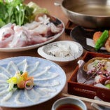 【お料理のみ】てっさは薄く多くてっちり鍋は旨く大きくにこだわった「てっちりコース」