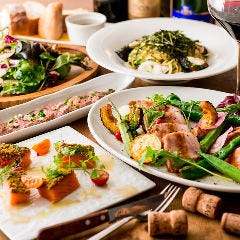 自由な前菜を楽しめる飲み放題付コース6,000円～