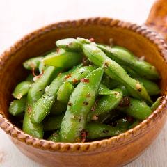 枝豆のペペロンチーノ