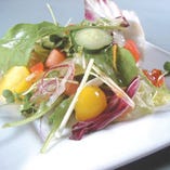 十二種フレッシュ野菜のサラダ 柚子ドレッシングソース