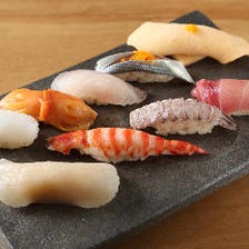 朝仕入れた鮮魚の魅力を寿司に込めて