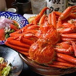 《数量限定》贅沢な本ズワイ蟹と紅ズワイ蟹を食べ比べ♪【ズワイ蟹極盛りコース】6500円⇒5500円