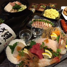 飲み放題付きで色んな料理を堪能！