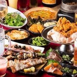 女子会限定コースも、店内のほぼ全品食べ放題！飲み放題付き！