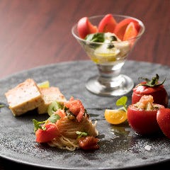 トマト尽くしの前菜
