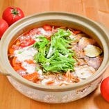 トマトとモッツァレラの鍋