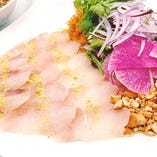 お勧め1.　産地直送！！季節の白身魚のお刺身サラダ