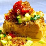 お勧め3.夏野菜の特製ピータン豆腐