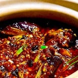 お勧め6.麻婆茄子　土鍋仕立て