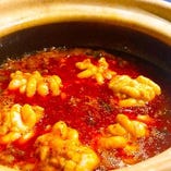 お勧め6.真鱈の白子マーボー　土鍋仕立て