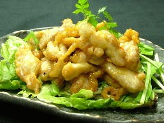 鶏のプリプリチリマヨ和え