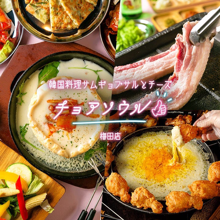 韓国料理サムギョプサルとチーズ チョアソウル梅田店 絶品チーズと韓国料理