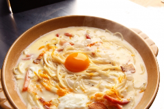 こだわりの自家製生パスタをリングイネで♪是非ご賞味下さい！