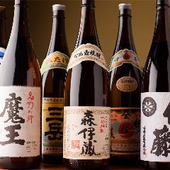 ワインはもちろん焼酎や日本酒も豊富にご用意いたしております◎
