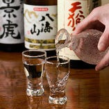 約15種類の日本酒をご用意