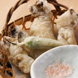 牡蠣天ぷら藻塩