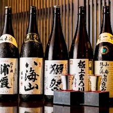 豊富な種類の地酒・日本酒
