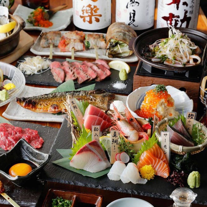 完全個室で鮮魚と和牛 和食処 福家 Fukuya 新宿南口店 新宿 海鮮 海鮮料理 ぐるなび