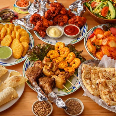 サンガム築地_生ビール付【2.5H飲放】名物モモ×BBQグリル&ナン食べ放題含『グランド』全8品 5000⇒4000円