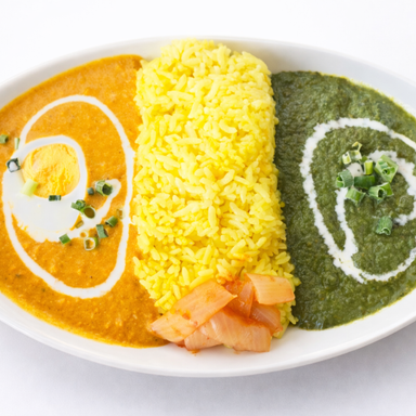 サンガム築地_ダブルカレーセット ワンドリンク付き