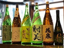 厳選した日本酒を取り揃えております