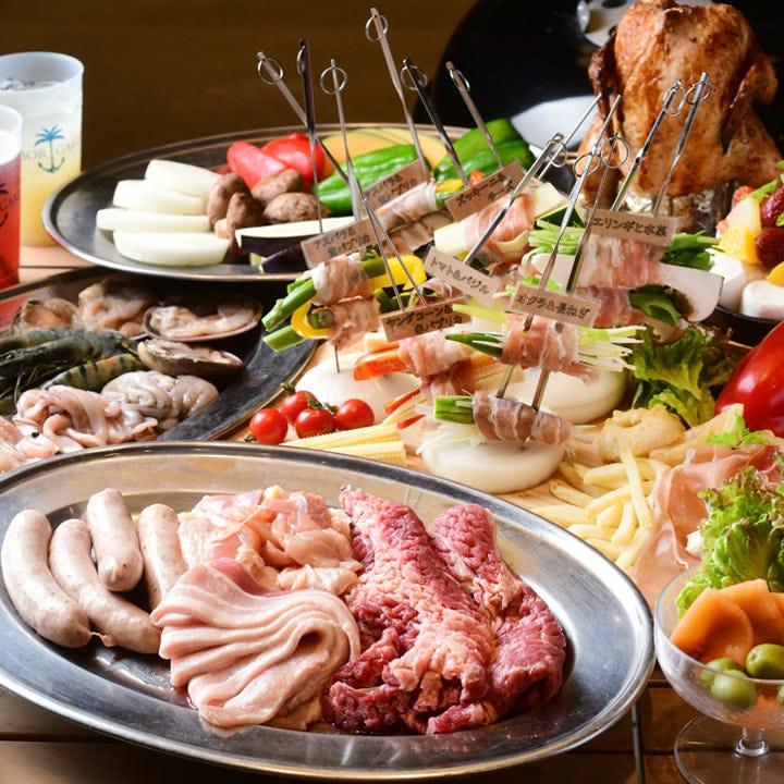【期間限定営業】お肉や海鮮、野菜など選べる手ぶらでBBQコース