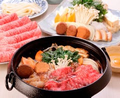 しゃぶしゃぶをすきやきに変更出来ます