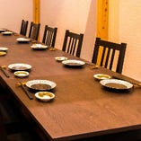 【完全個室】
寛げるテーブル個室は少人数～団体様までOK！