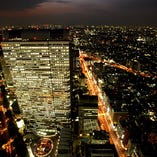 ≪野村ビル最上階≫50F
見渡す限りの新宿摩天楼の夜景