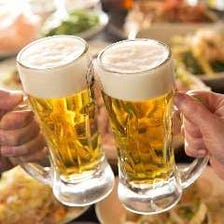 生ビール含むお得な飲み放題800円～