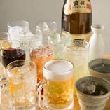 生ビールや日本酒、ワインなどアルコールも豊富にございます