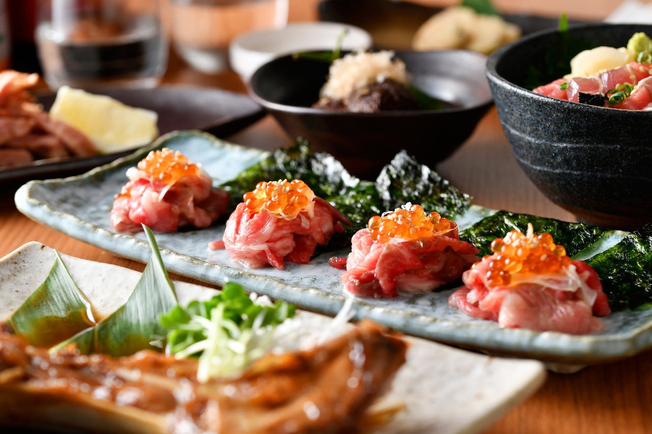 オリジナル和食料理と日本酒を堪能！