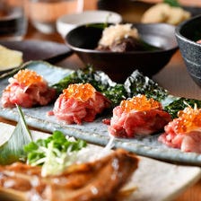 オリジナル和食料理と日本酒を堪能！