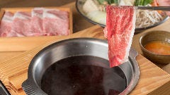口の中でとろけるような味わい深い和牛すきしゃぶは絶品。
