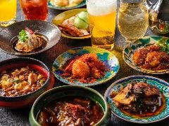 【オプション付き】中華バル　Cuisine Bar～本格的な四川料理を26品からお好みにセレクト！