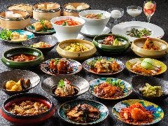 【5品セレクト】中華バル　Cuisine Bar～本格的な四川料理を26品からお好みにセレクト！
