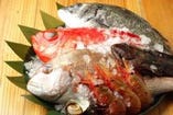 新潟県直江津や築地直送の旬の鮮魚のみをお出しします。