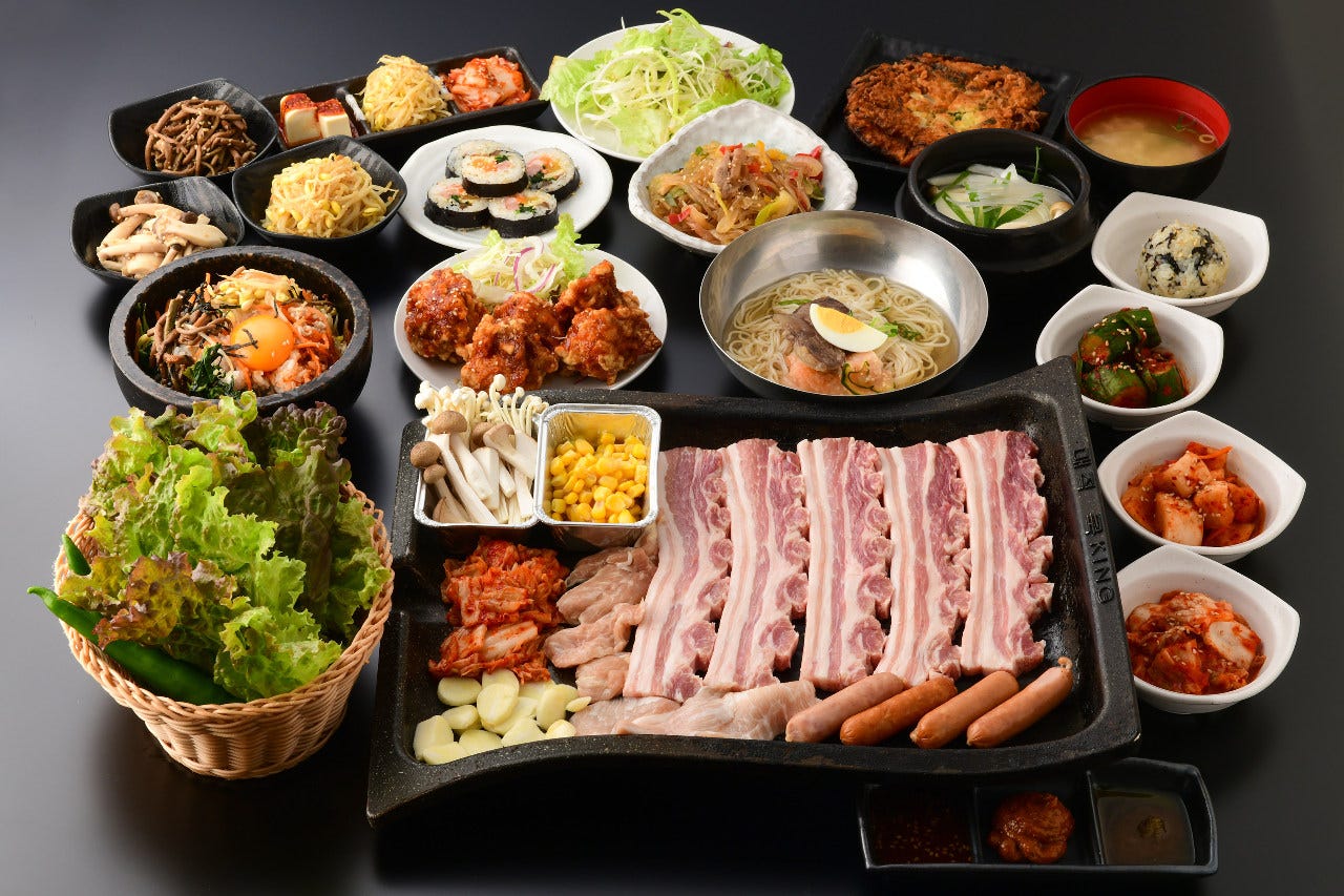 60種類以上の韓国料理をどうぞ♪プレミアム食べ放題3600円