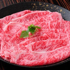 しゃぶしゃぶコース6,500円 極上ロース200g 焼肉店が誇る自慢のお肉で『牛しゃぶ』
