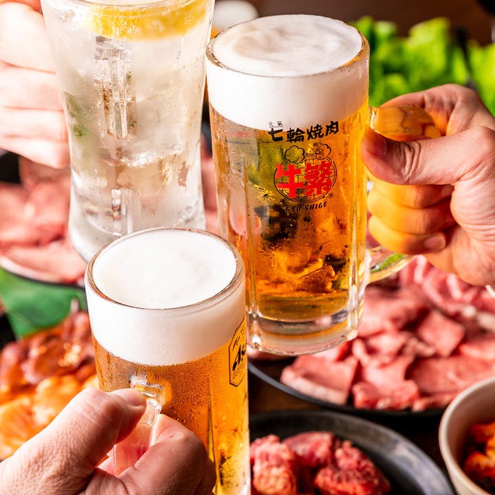 ビールやハイボールなど焼肉に相性抜群なドリンクをラインナップ