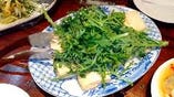 青菜とトウフのサラダ