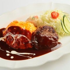 オムライス&ハンバーグプレート